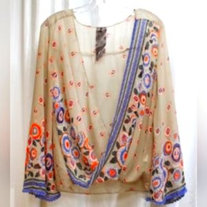 Boho Blouse Moon Collection Sz L